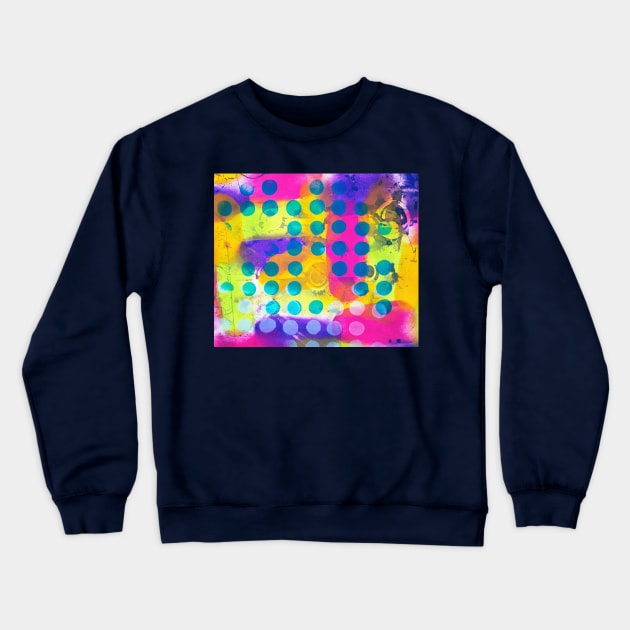 Dream Cloud Series - Blue  Dots are Hot! Crewneck Sweatshirt by susanchristophe